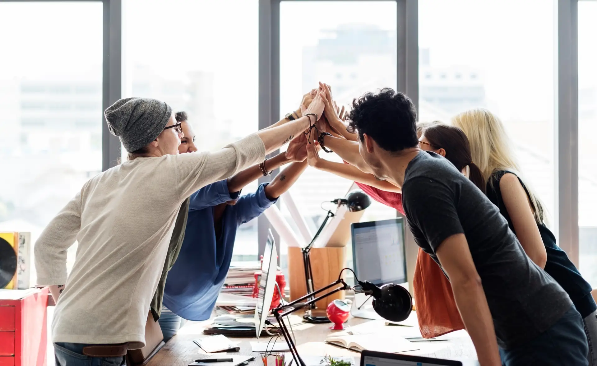 Happy People in Office
